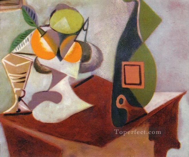 Nature morte au citron et aux oranges 1936 Cubist Oil Paintings